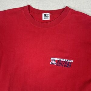 Vintage Starter Arizona Wildcats Shirt Mens Medium Red College 90s Graphic Tee